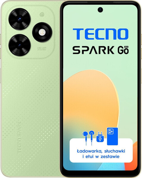 Smartfon Tecno Spark Go 2024 4/128GB Zielony (BG6_128+4_MSG)