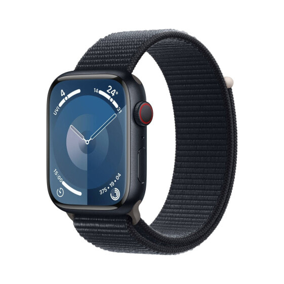 Apple Watch Series 9 Aluminium Mitternacht"Mitternacht 45 mm One Size (145-200 mm Umfang) Mitternacht GPS + Cellular