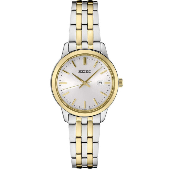 Seiko Classic Quartz White Dial Two-tone Ladies Watch SUR410P1