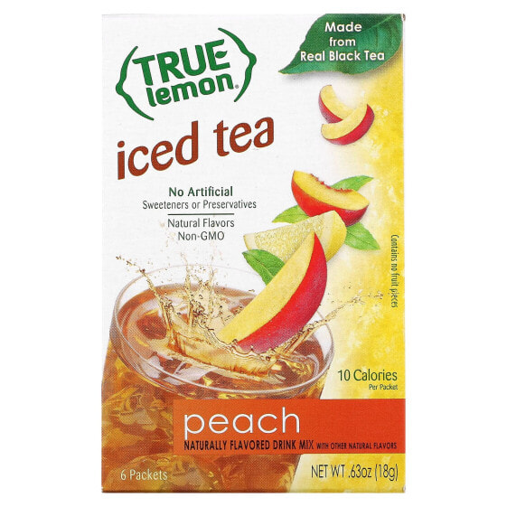 Чай холодный персиковый True Citrus 6 пакетиков по 3 г