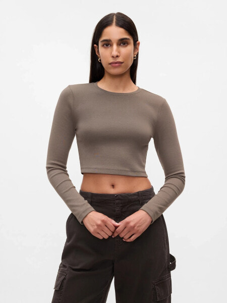 Modern Rib Cropped T-Shirt