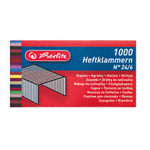 Herlitz 8760514 - 1000 staples - 24/6 - Metal