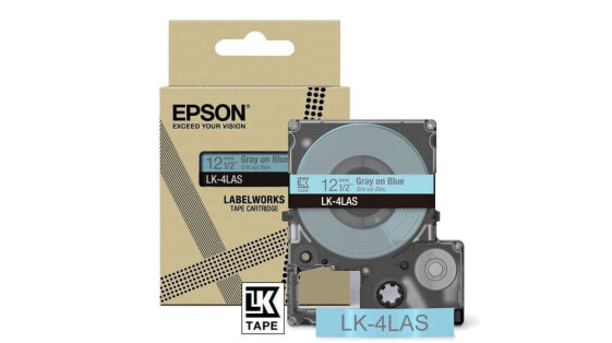 Epson LK-4LAS - Grey - Light Blue - Thermal transfer - LabelWorks LW-C410 - 1.2 cm