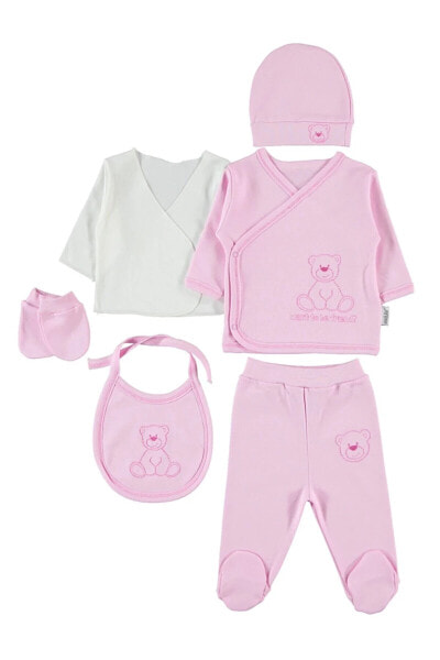 Пижама Kujju Penye 6-Piece Newborn Pink.