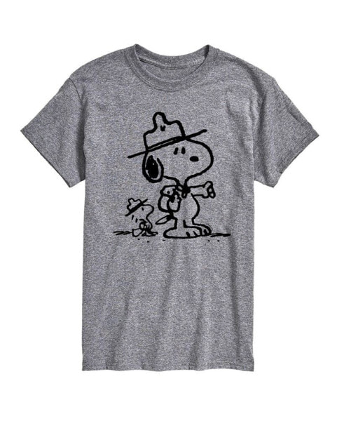 Hybrid Apparel Peanuts Outdoor Mens Short Sleeve Tee