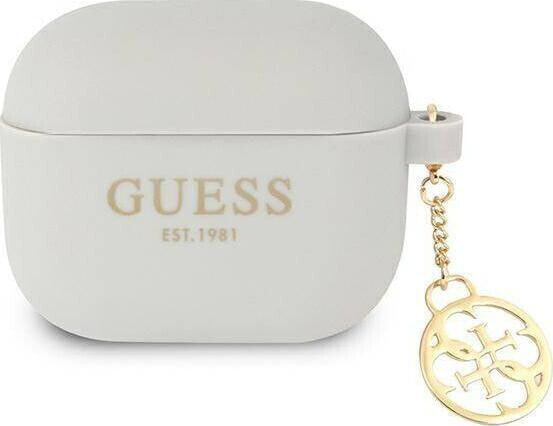 Guess Etui ochronne Silicone Charm 4G Collection do AirPods 3 szare