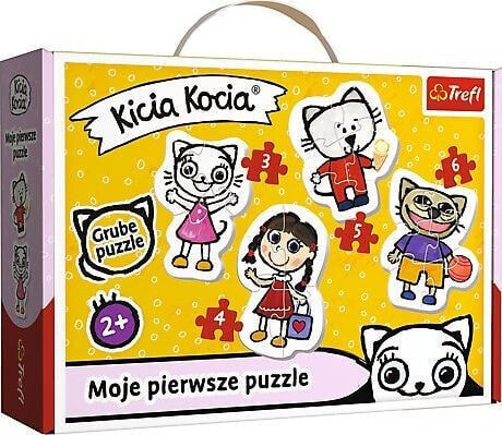 Trefl Puzzle Baby Classic 3x4x5x6 Elementów Kicia Kocia