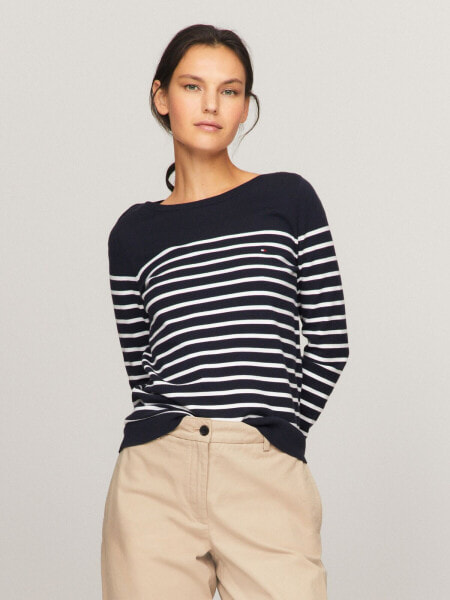 Stripe Boatneck Sweater