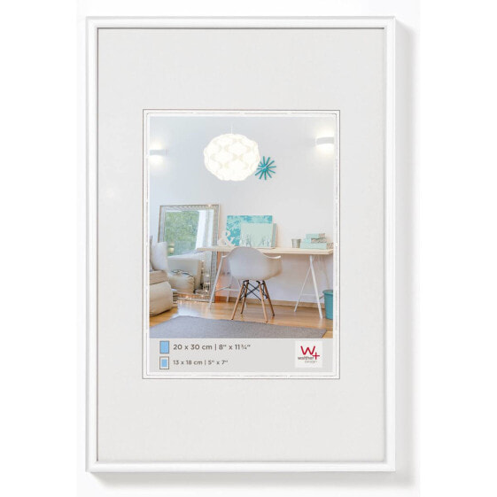 Walther Design KV824W - Plastic - White - Single picture frame - Wall - 10 x 15 cm - Rectangular