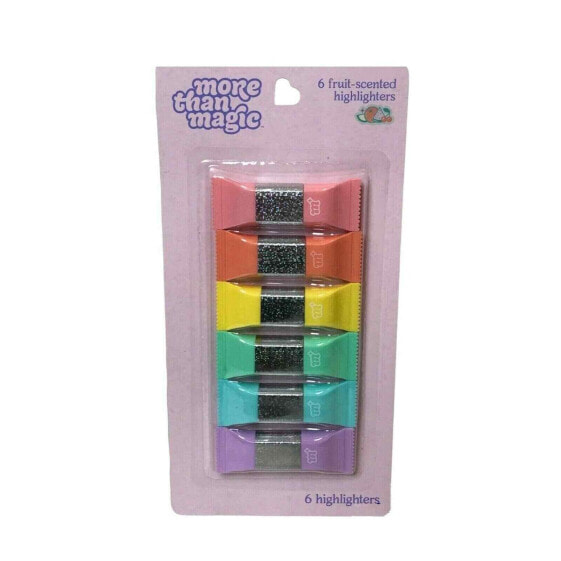 More than Magic 6 Pack Fruit Scented Highlighters Pastels