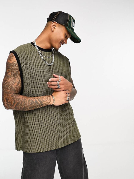 Топ ASOS DESIGN OversizeTräger Khaki