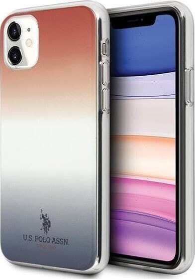 Чехол для смартфона U.S. Polo Assn. iPhone 11 сине-красный из коллекции Gradient Pattern
