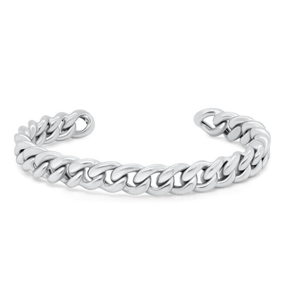 Silver solid bracelet BRC99W