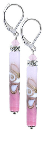 Good Mood tender earrings made of Lampglas EPR24 pearls