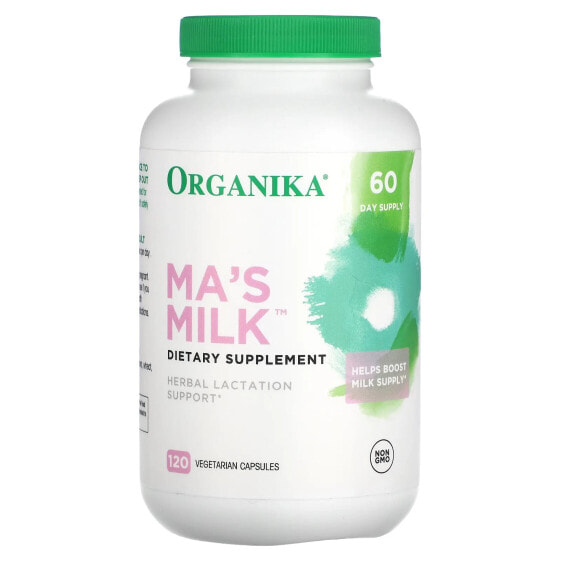 Ma's Milk, Herbal Lactation Support, 120 Vegetable Capsules