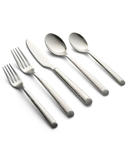 Cambridge Elsa Mirror Hammered 20-Pc. Flatware Set, Service for 4