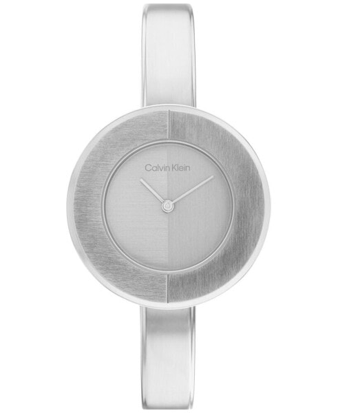 Stainless Steel Bangle Bracelet Watch 32mm