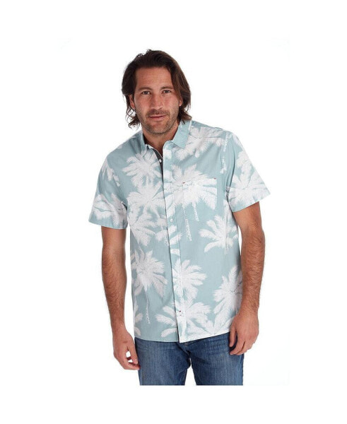 Clothing Men's Short Sleeve Palm Tree Shirt
