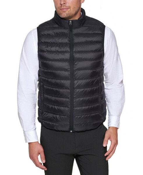 Жилет мужской утепленный Club Room Quilted Packable Puffer vest, созданный для Macy's