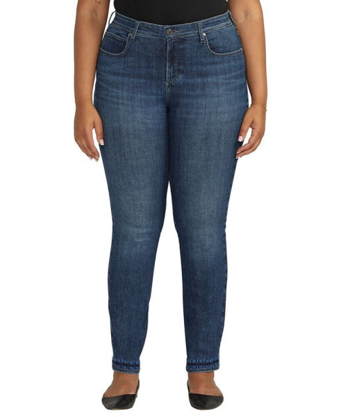 Plus Size Ruby Mid Rise Straight Leg Jeans
