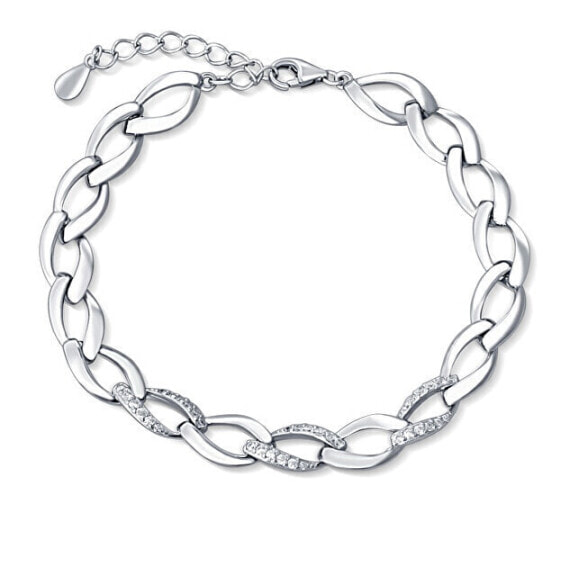 Solid silver bracelet with zircons SVLB0205SH2BI17