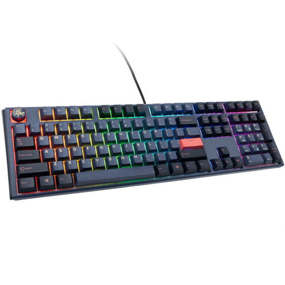 Ducky One 3 Cosmic Blue Gaming Tastatur, RGB LED - MX-Silent-Red (US)