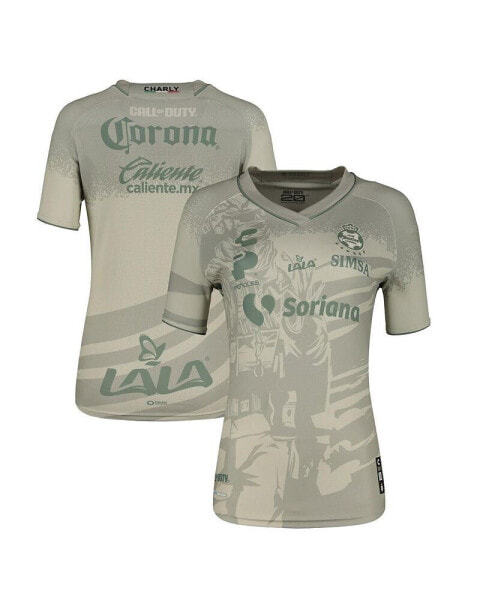 Women's Cream Santos Laguna 2023/24 Call of Duty Third Authentic Jersey