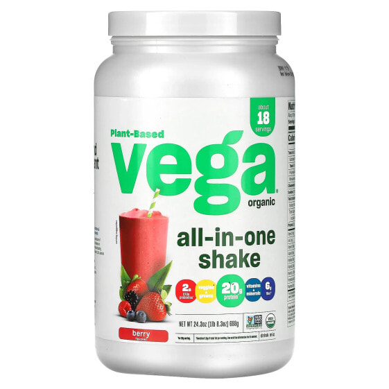 Vega, One, универсальный коктейль, с ягодным вкусом, 688 г (24,3 унции)