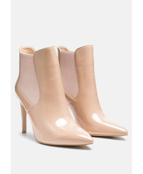 MOLINA High Heeled Chelsea Boot In Gold