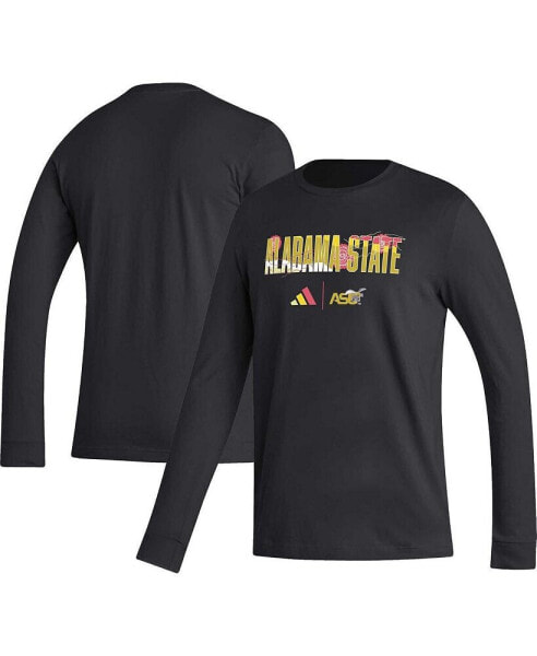 Men's Black Alabama State Hornets Honoring Black Excellence Long Sleeve T-shirt