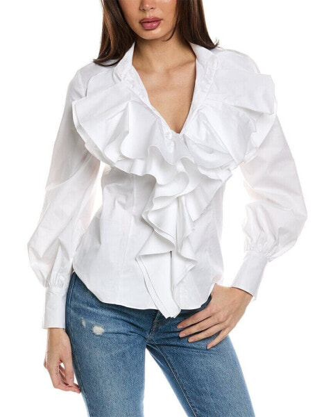 Oscar De La Renta Ruffle Detail Shirt Women's