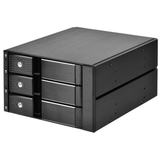 SilverStone SST-FS303-12G Externes 3,5-Zoll-Gehäuse, 3-Bay - Schwarz