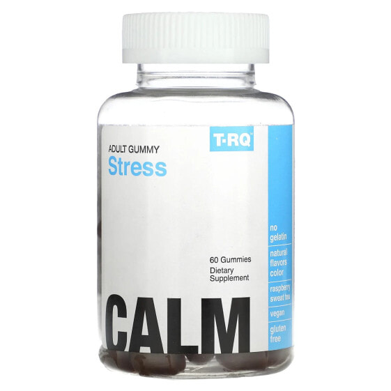 Витамин C для нервной системы T-RQ Adult Gummy, от стресса, малина слаще чая, 60 жевательных драже