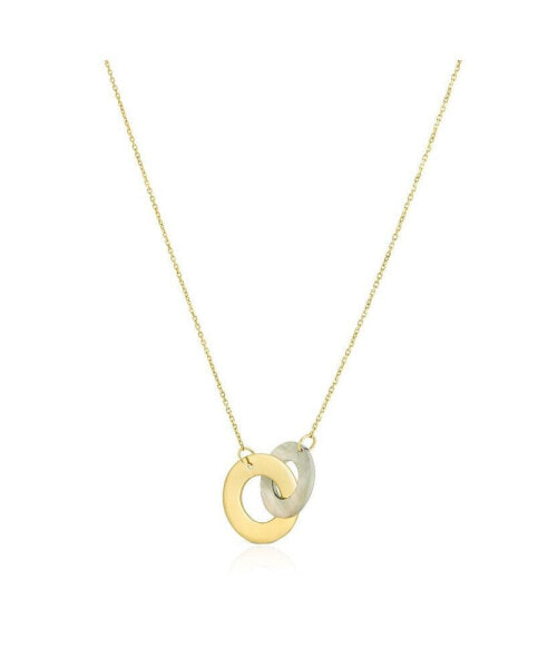 Mother of Pearl and Gold Infinity Necklace