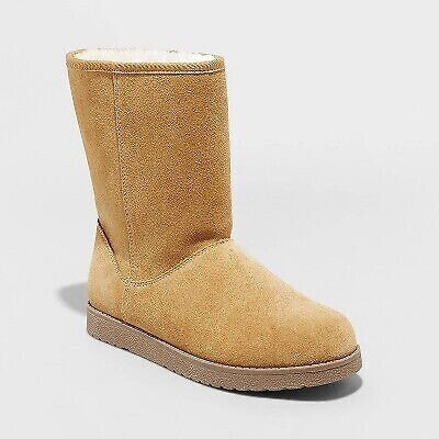 Women's Soph Shearling Style Boots - Universal Thread Tan 8