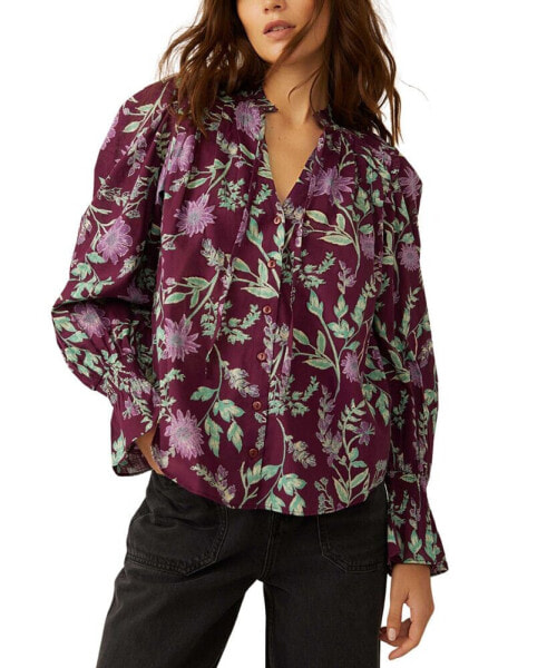 Women's Meant To Be Ruffled Cotton Blouse