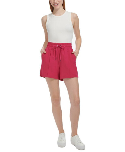 Women's Lightweight Stretch-Weave Drawstring Shorts