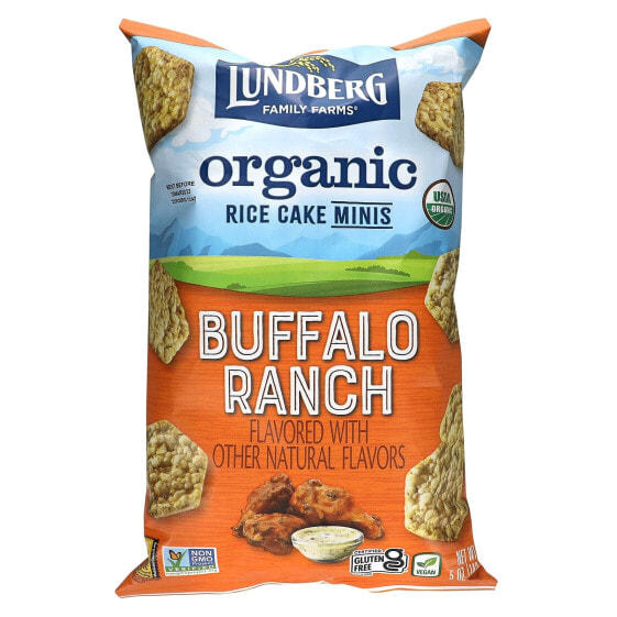 Lundberg, Органический рисовый торт Minis, Buffalo Ranch, 5 унций (142 г)