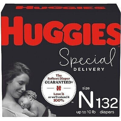 Huggies Special Delivery Hypoallergenic Baby Disposable Diapers Size Newborn -