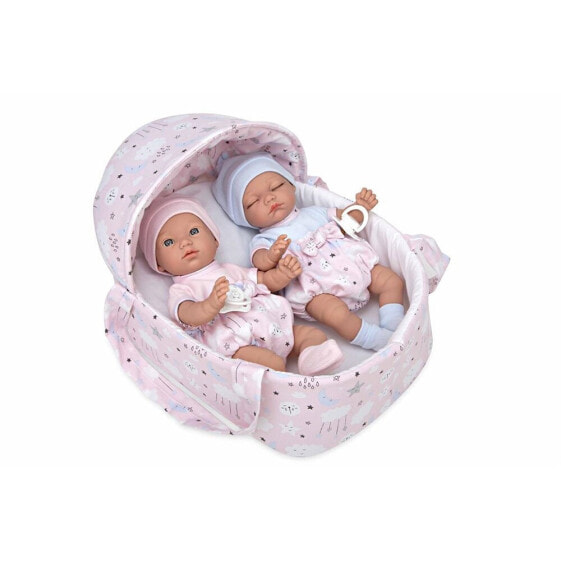 MUÑECAS ARIAS Elegance 28 cm Babis Twins With Carrycot baby doll