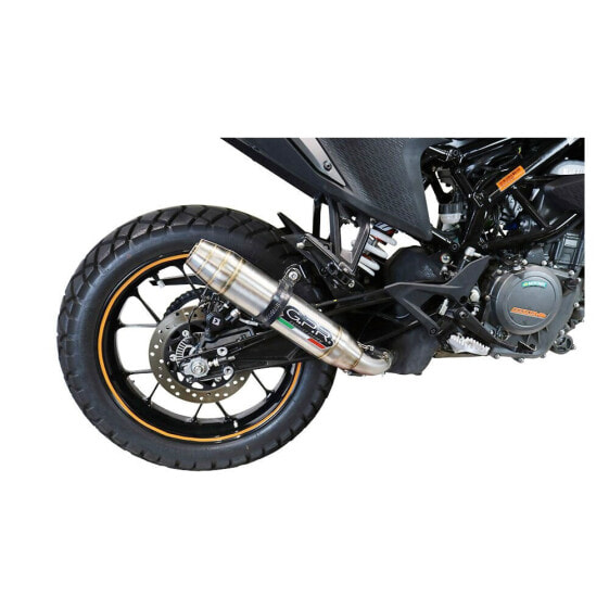 GPR EXHAUST SYSTEMS Deeptone Inox KTM Adventure 250 2020-2022 E5 Round homologated slip on muffler