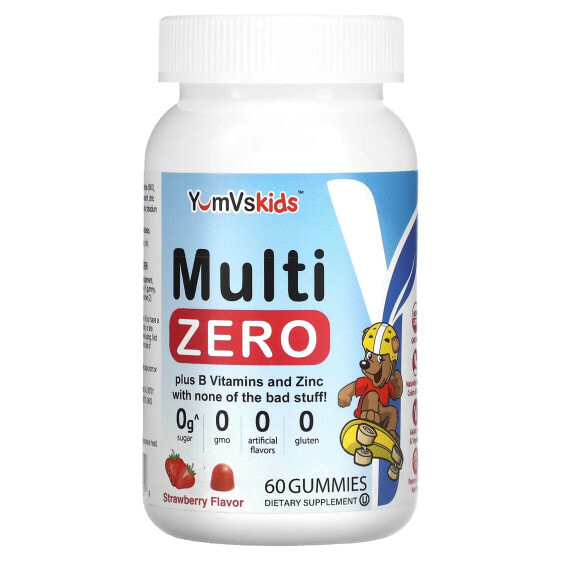 YumV's, Для детей, Multi Zero, клубника, 60 жевательных таблеток