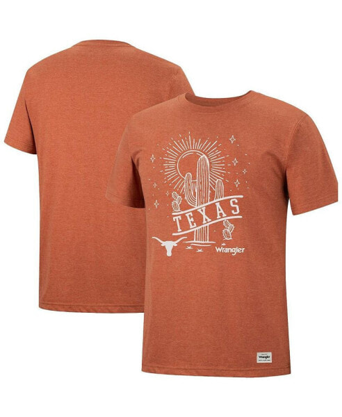 Men's x Wrangler Heather Texas Orange Texas Longhorns Desert Landscape T-shirt