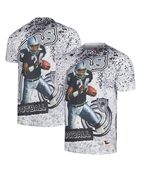 Men's Bo Jackson White Las Vegas Raiders Retired Player Name and Number Burst T-shirt