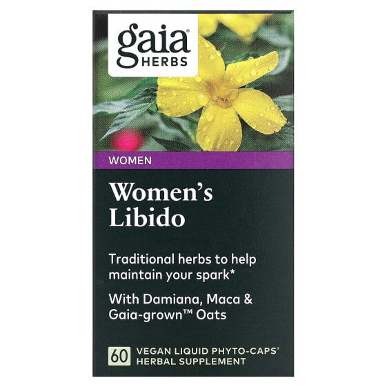 Веганские капсулы Women's Libido, 60 шт Gaia Herbs
