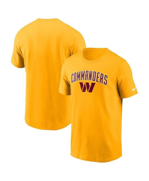 Men's Gold Washington Commanders Team Athletic T-shirt