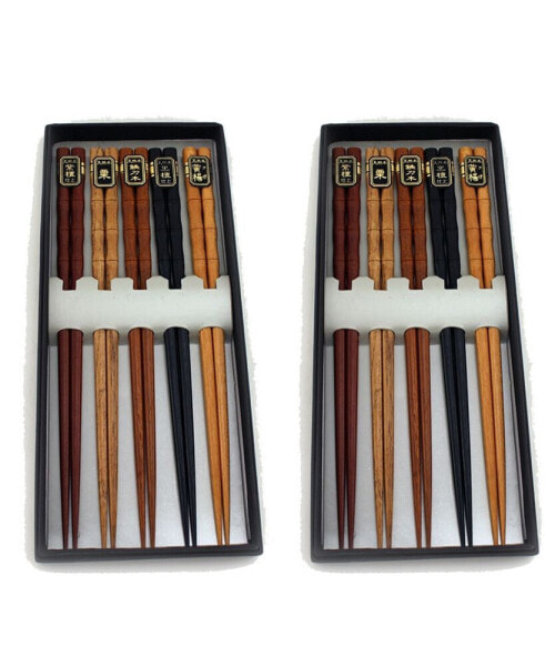 Wooden Chopsticks, Set of 10