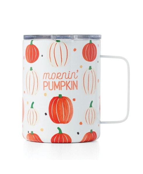 Morning Pumpkin Insulated Coffee Mug, 16 oz