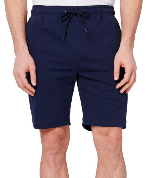 Men's Slim Fit Solid Drawstring Shorts