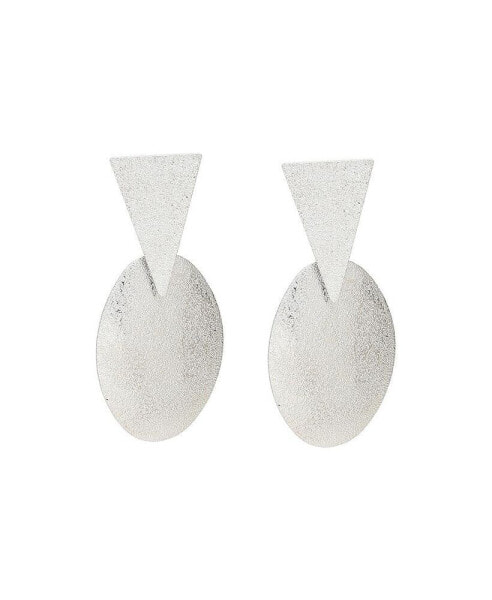 Women's Dented Drop Earrings